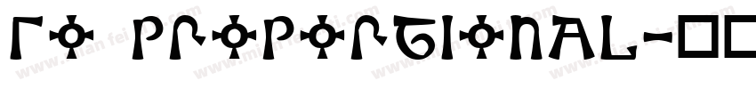 so proportional字体转换